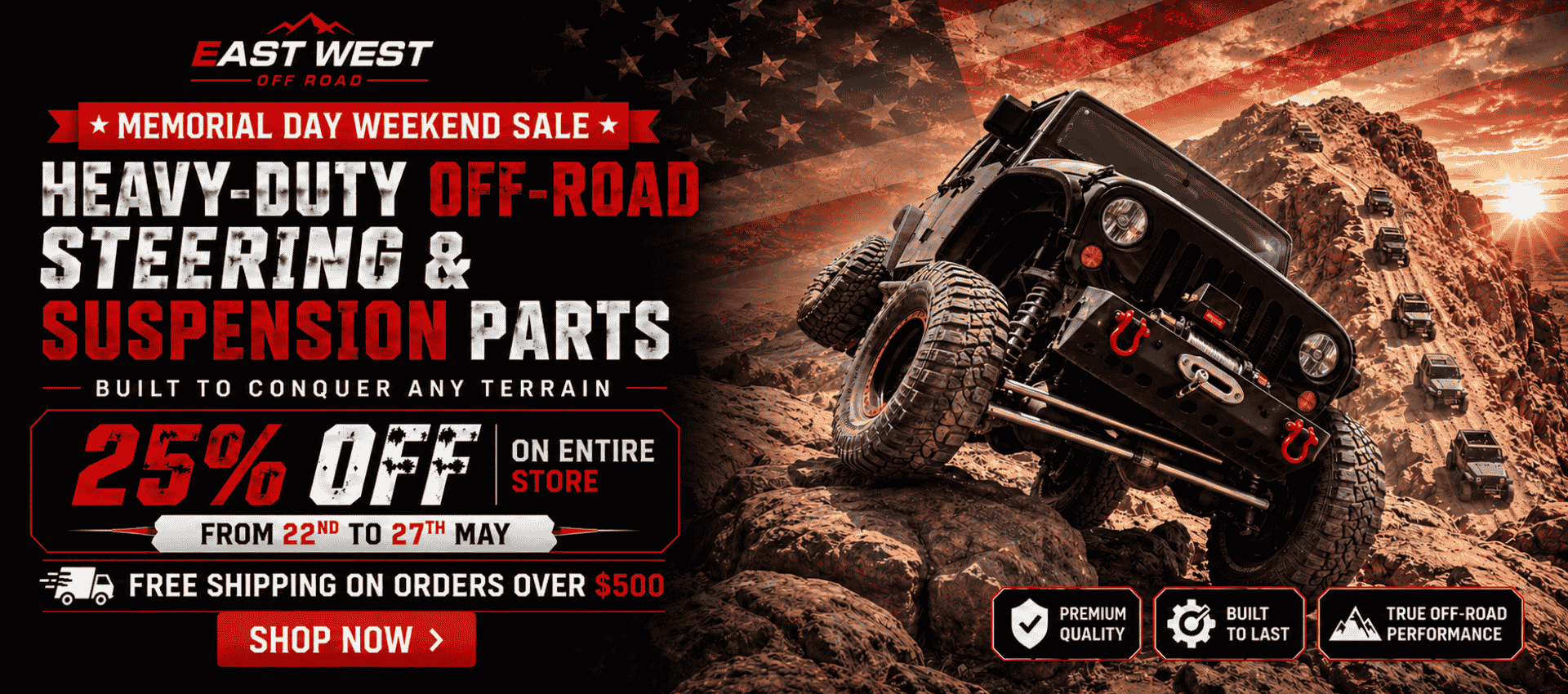 EWO Memorial Day Weekend Sale